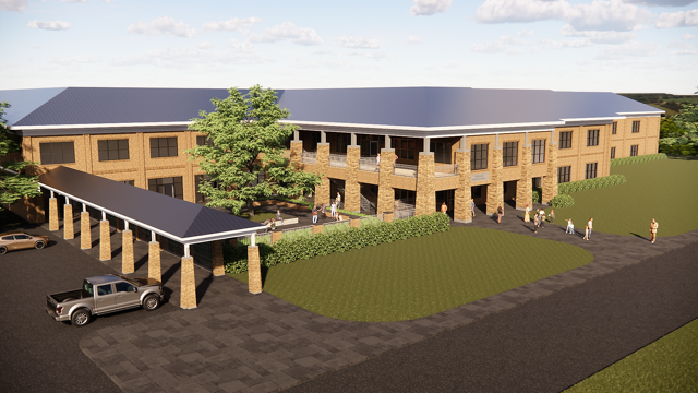 rendering of school building